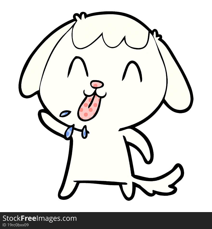 cute cartoon dog. cute cartoon dog