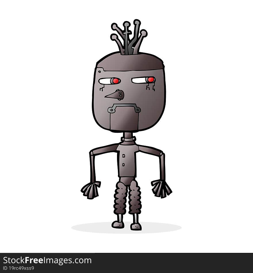 cartoon robot