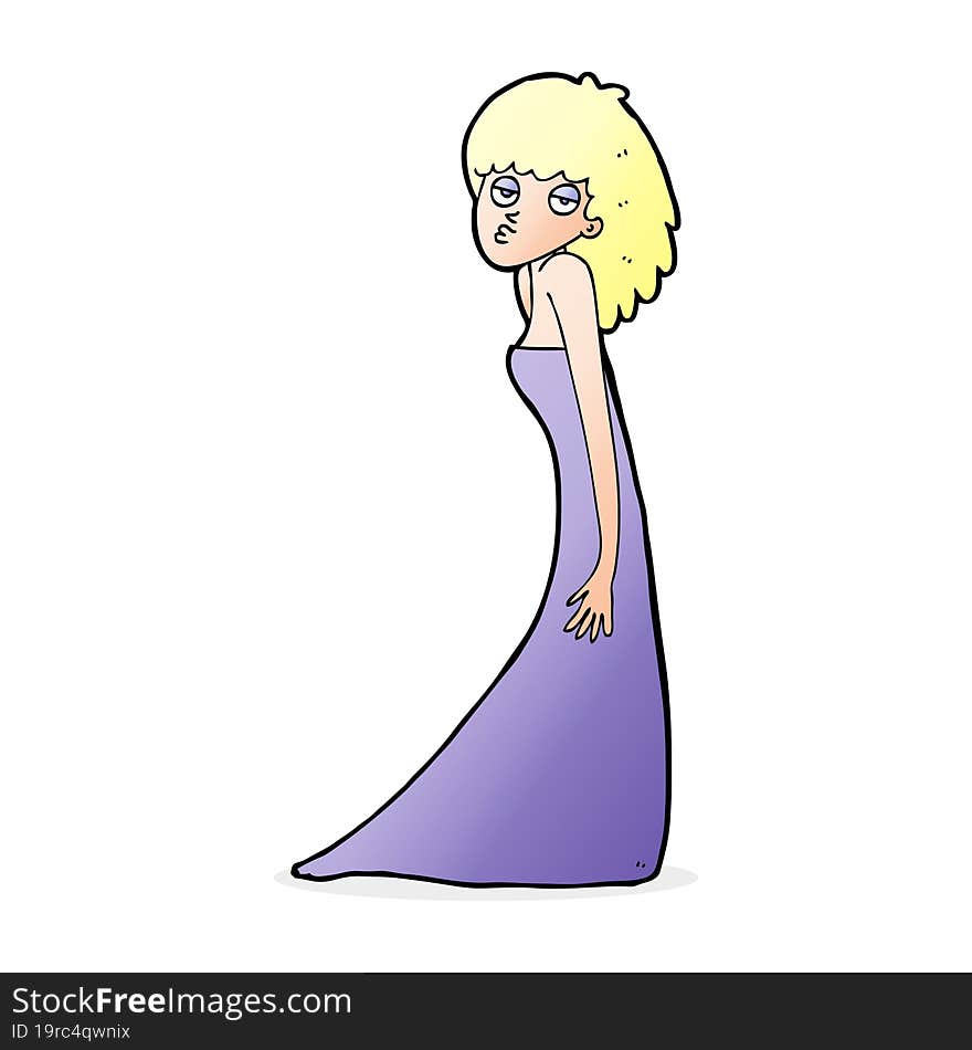 cartoon woman pulling photo face