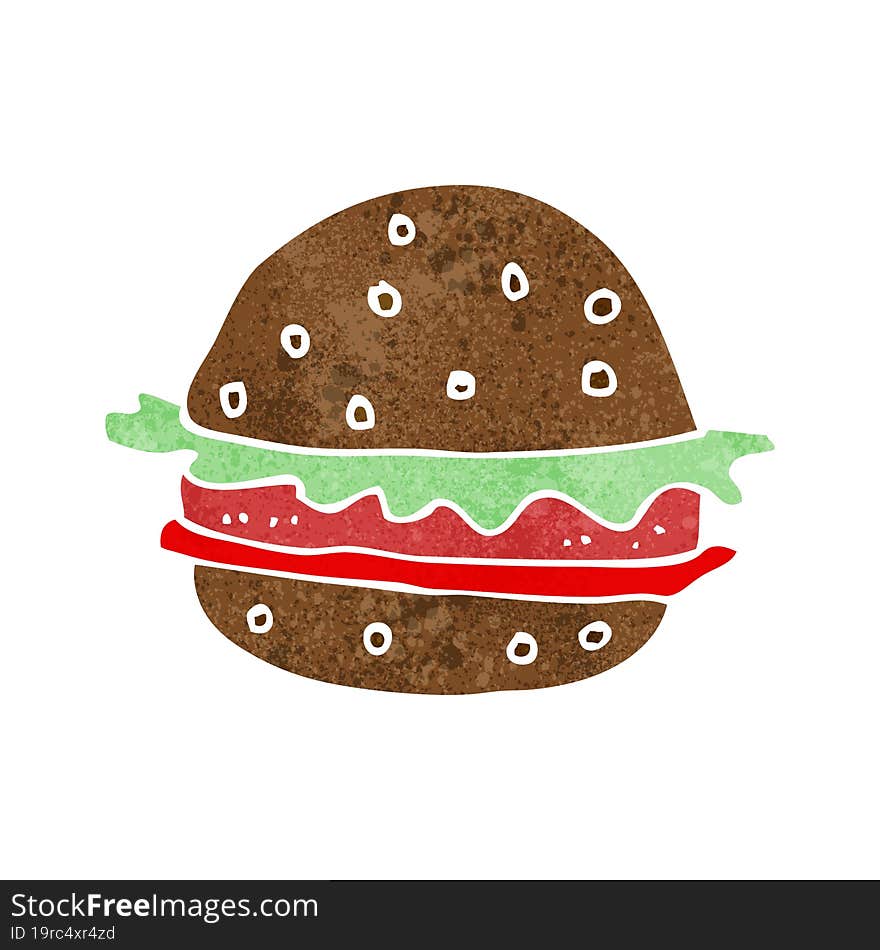 cartoon hamburger