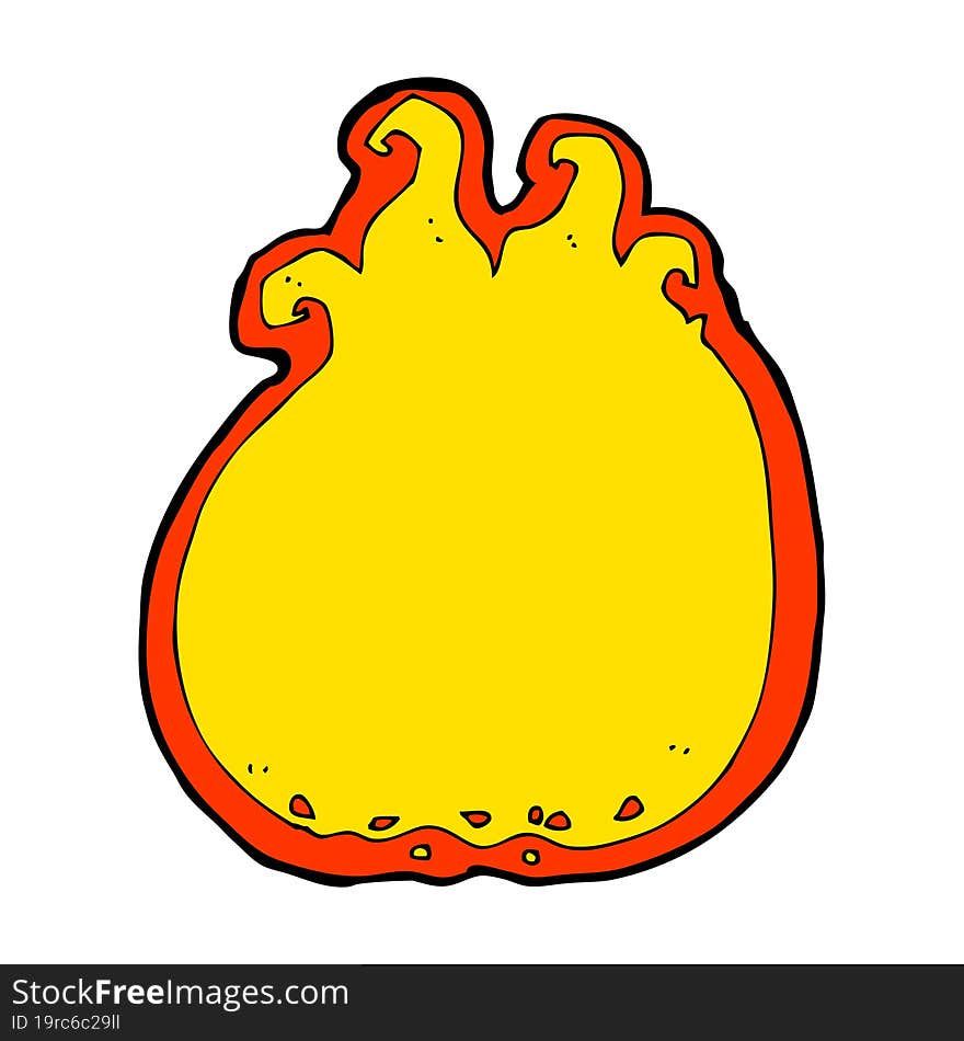 Cartoon Flame Border