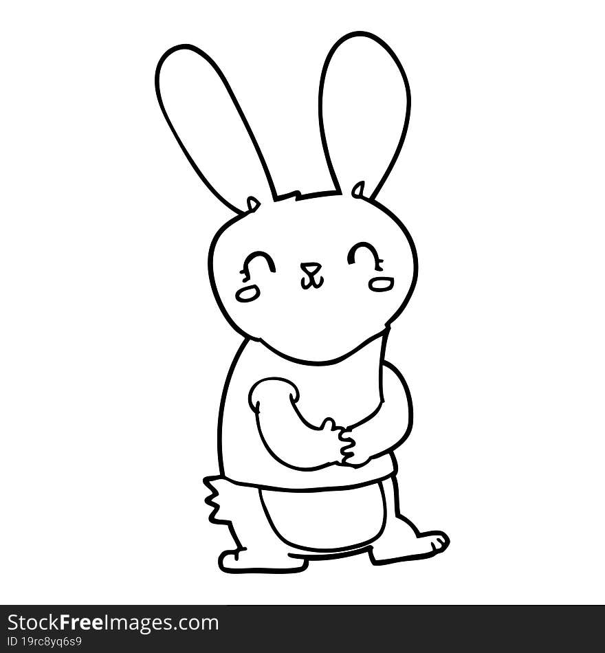 cute cartoon rabbit