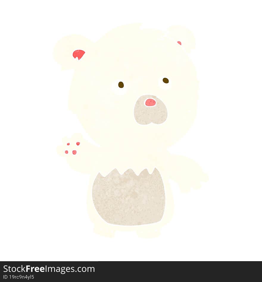 cartoon polar teddy bear