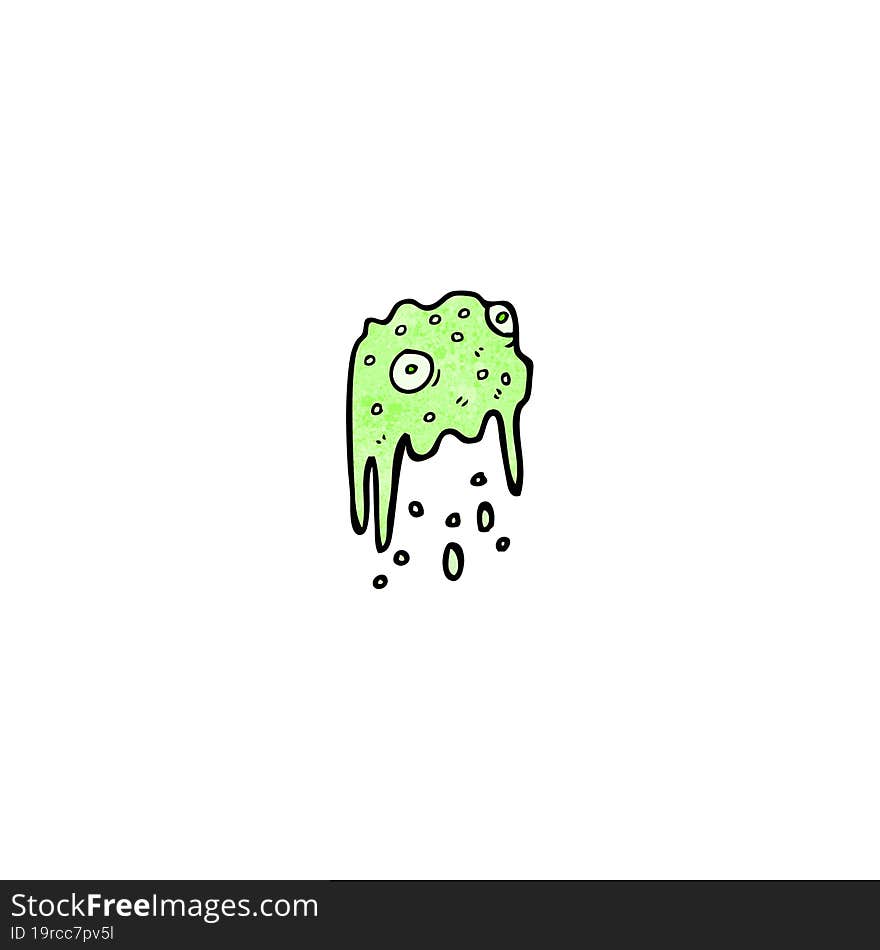 cartoon slime monster