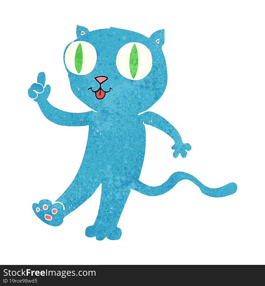 cartoon  cat with idea