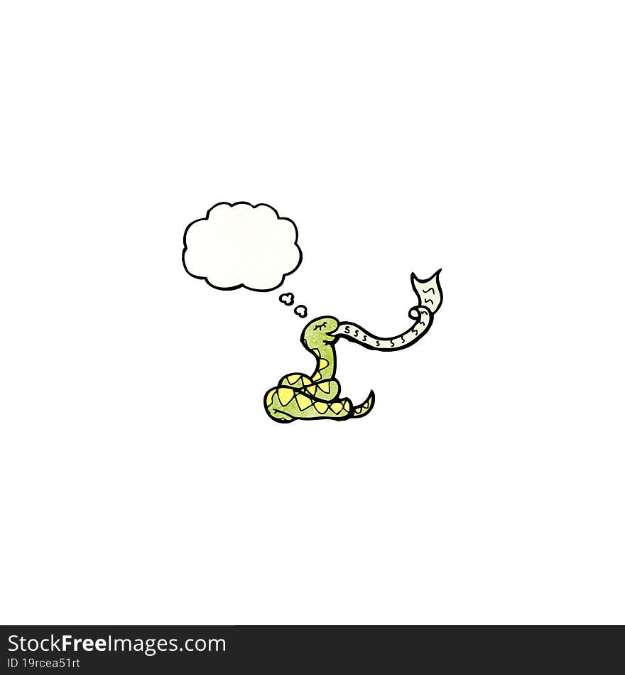 hissing snake cartoon