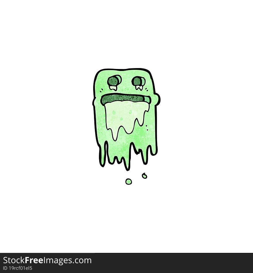 Cartoon Slimy Ghost