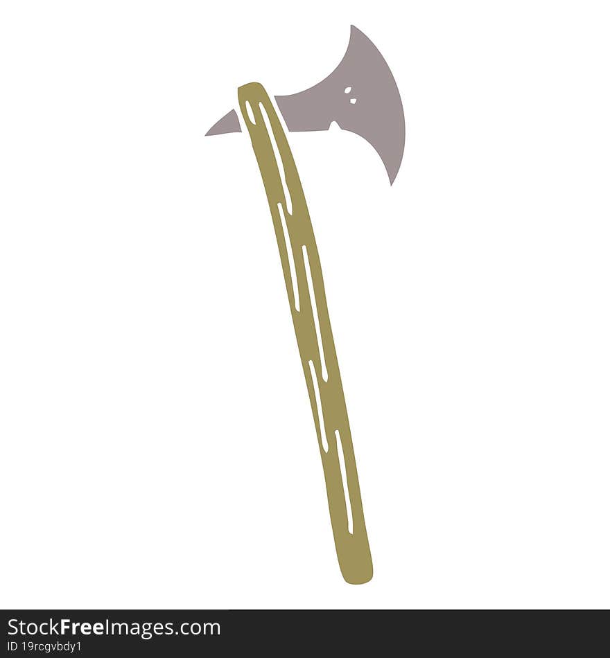 cartoon doodle long axe