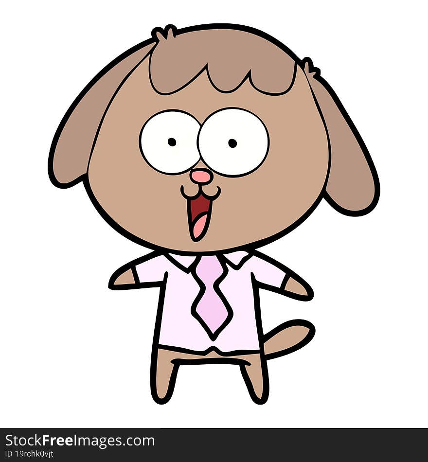 cute cartoon dog. cute cartoon dog