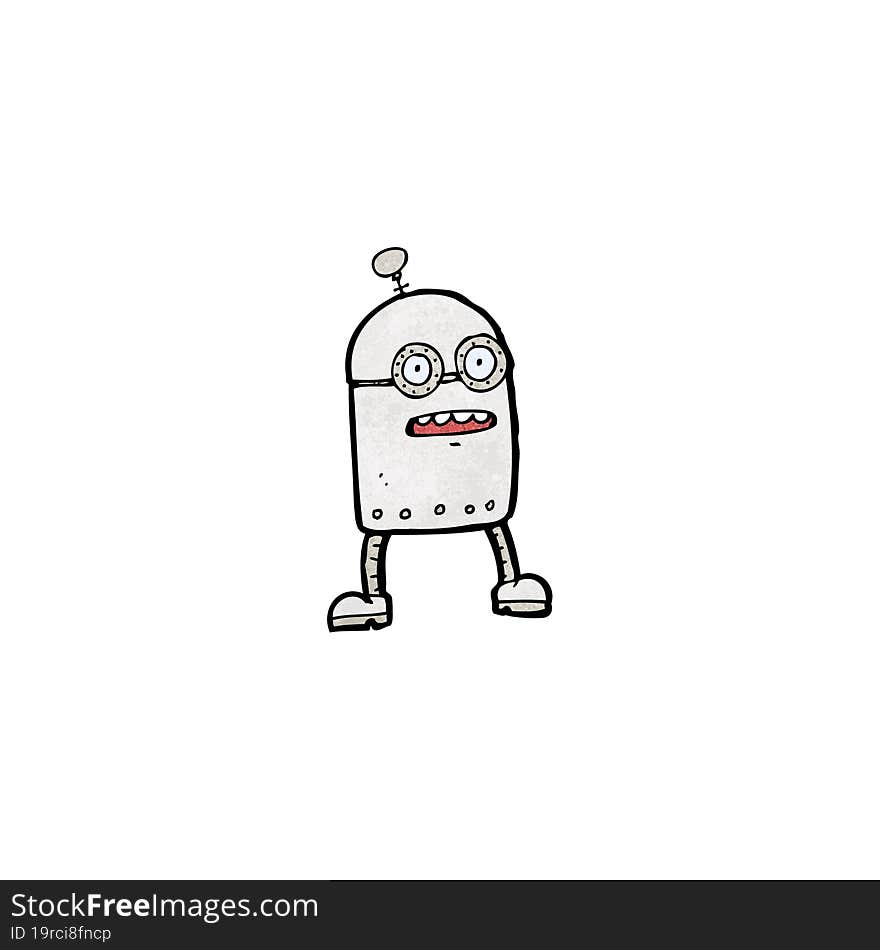 cartoon little robot