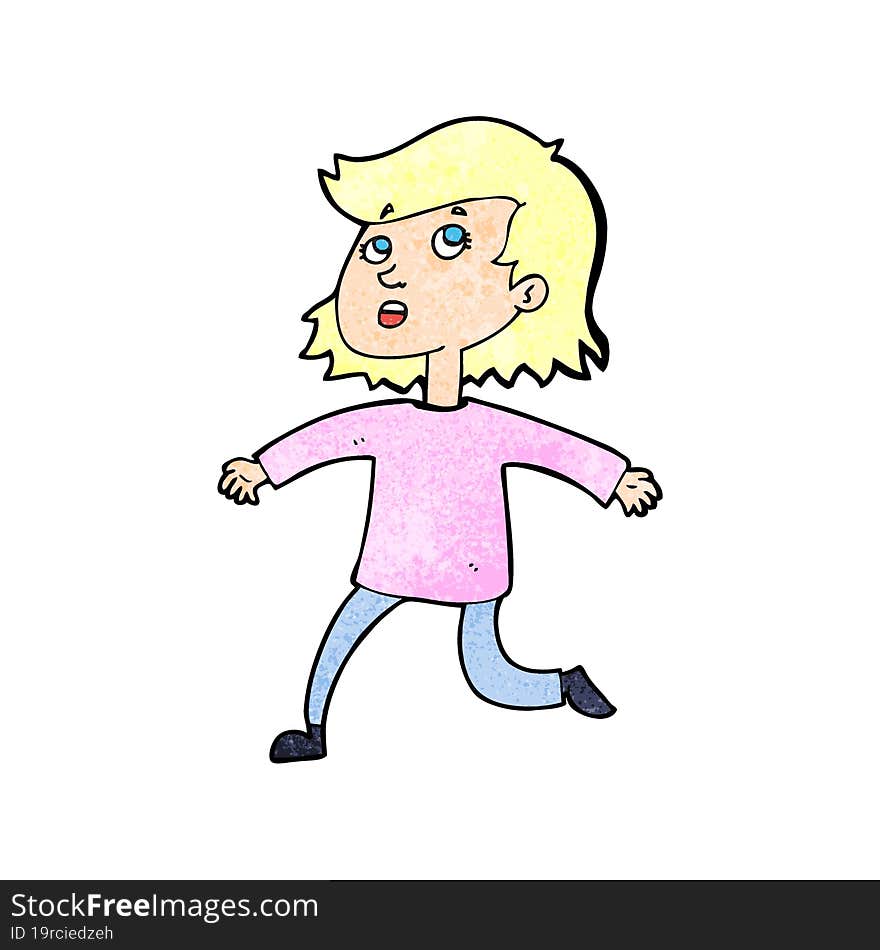 cartoon woman