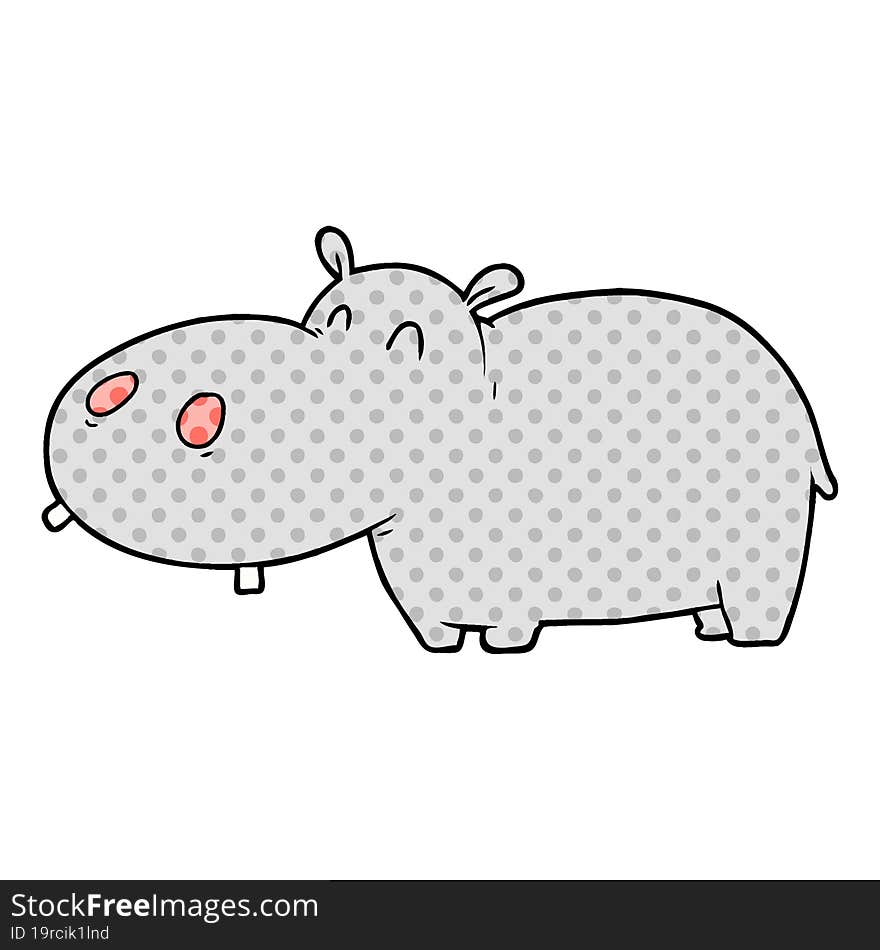 cartoon hippo. cartoon hippo