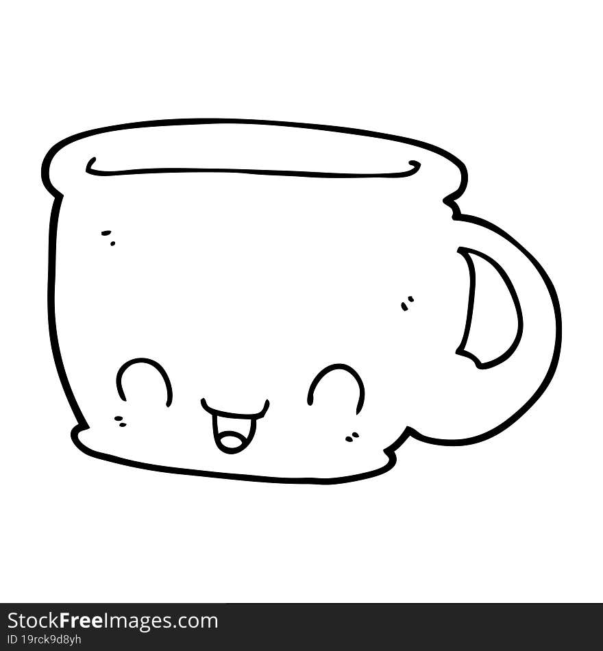 cartoon cup of coffee