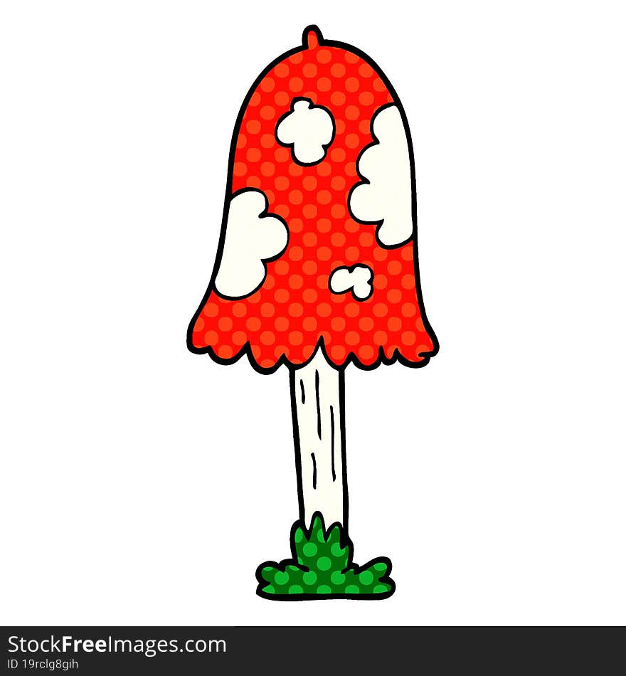 cartoon doodle mushroom