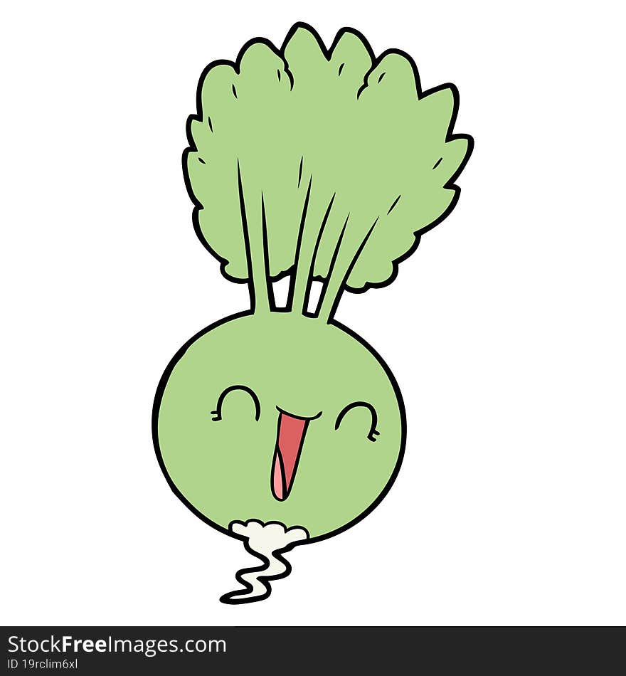 cartoon root vegetable. cartoon root vegetable