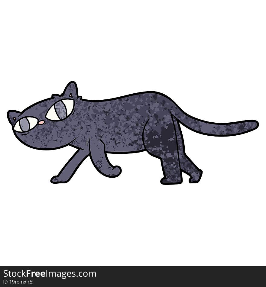 black cat cartoon. black cat cartoon