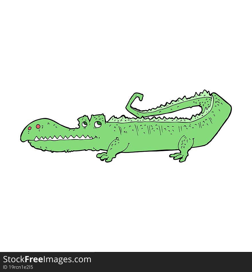 cartoon crocodile