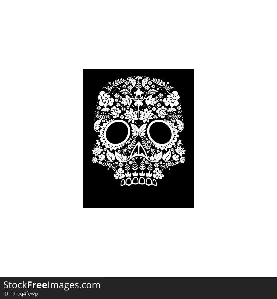 day of the dead skull