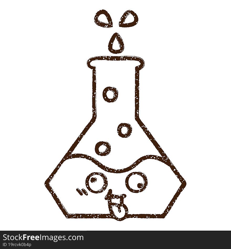 Science Experiment Charcoal Drawing