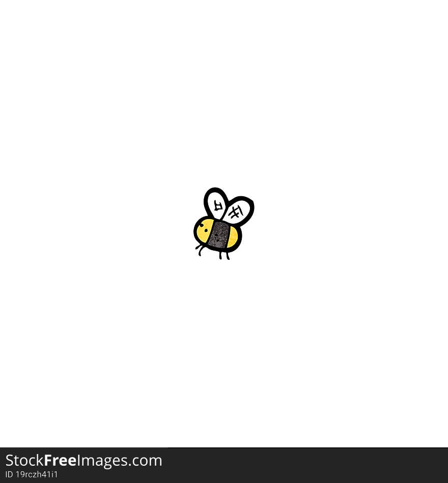 cartoon little bee