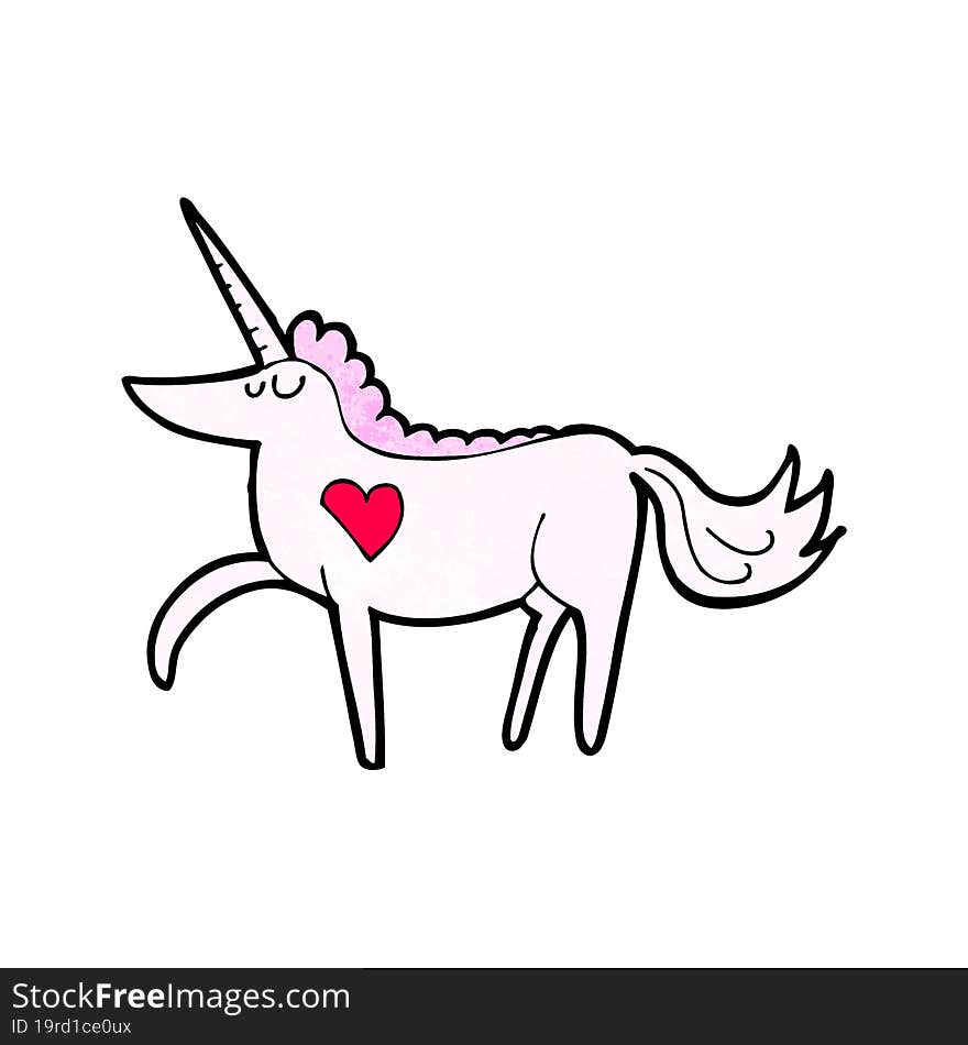 cartoon unicorn