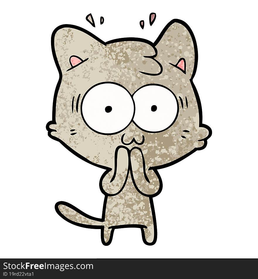 cartoon surprised cat. cartoon surprised cat