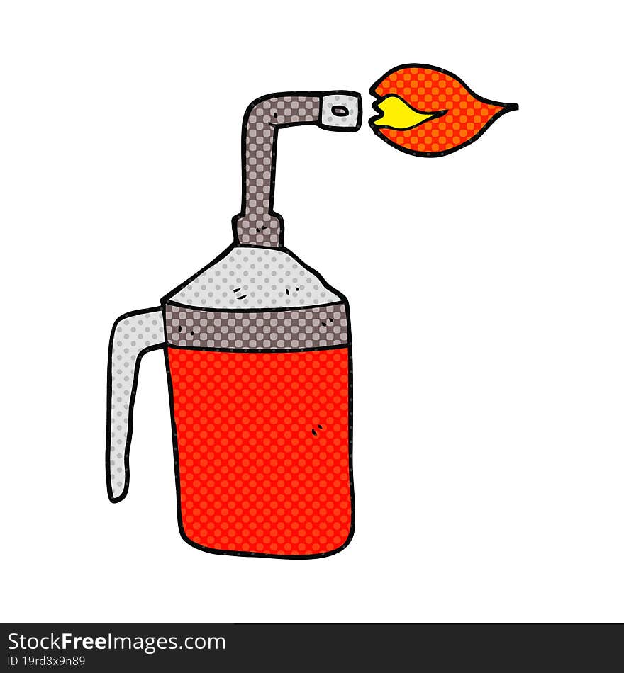 cartoon blow torch