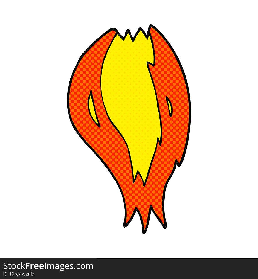 cartoon rocket ship flames