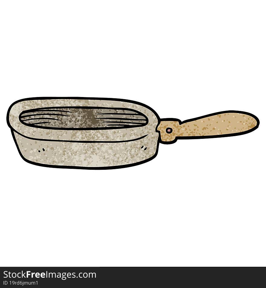 Cartoon Doodle Of A Frying Pan