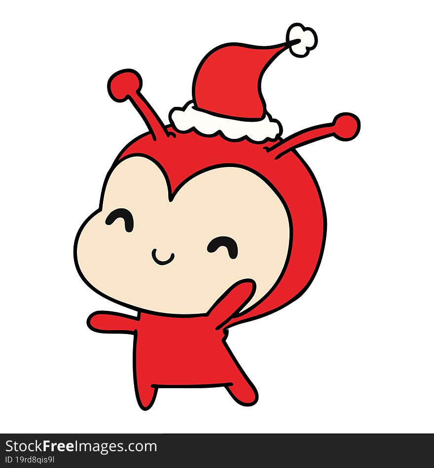 Christmas Cartoon Of Kawaii Lady Bug