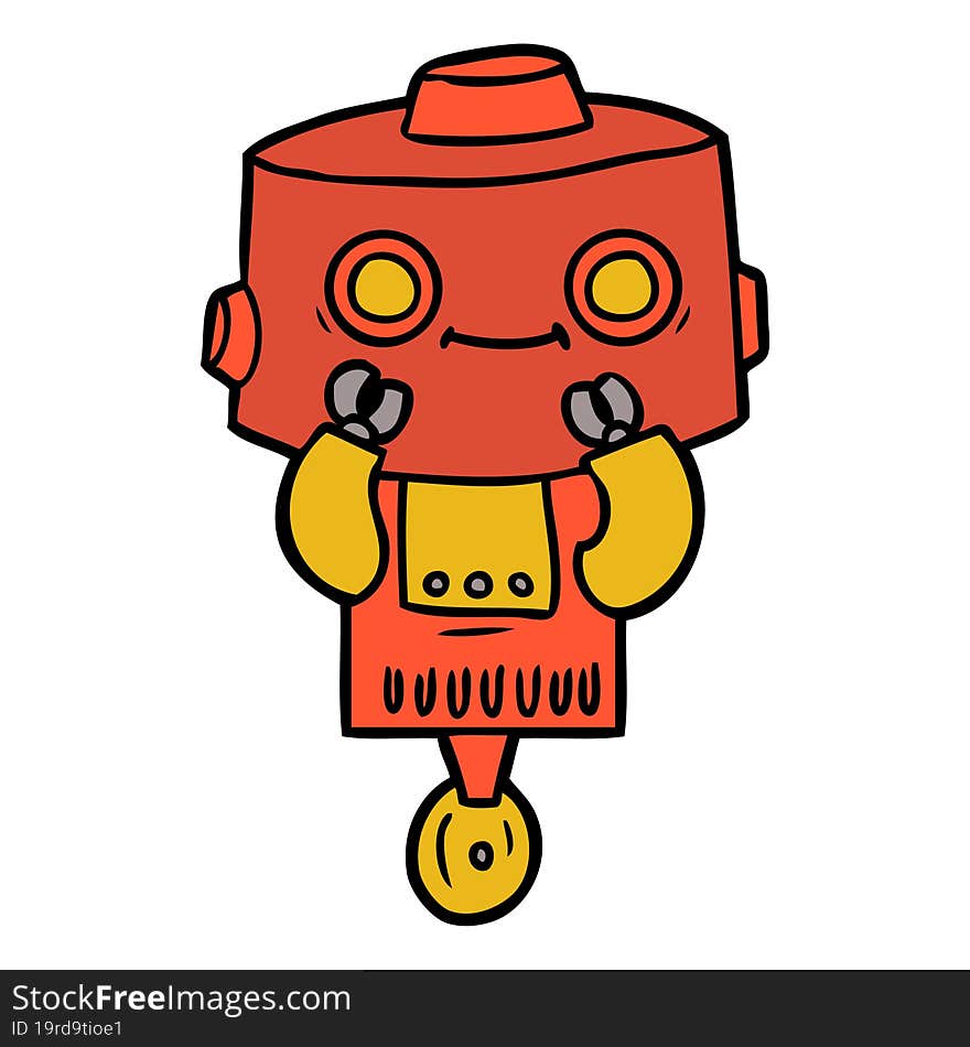 cartoon robot. cartoon robot