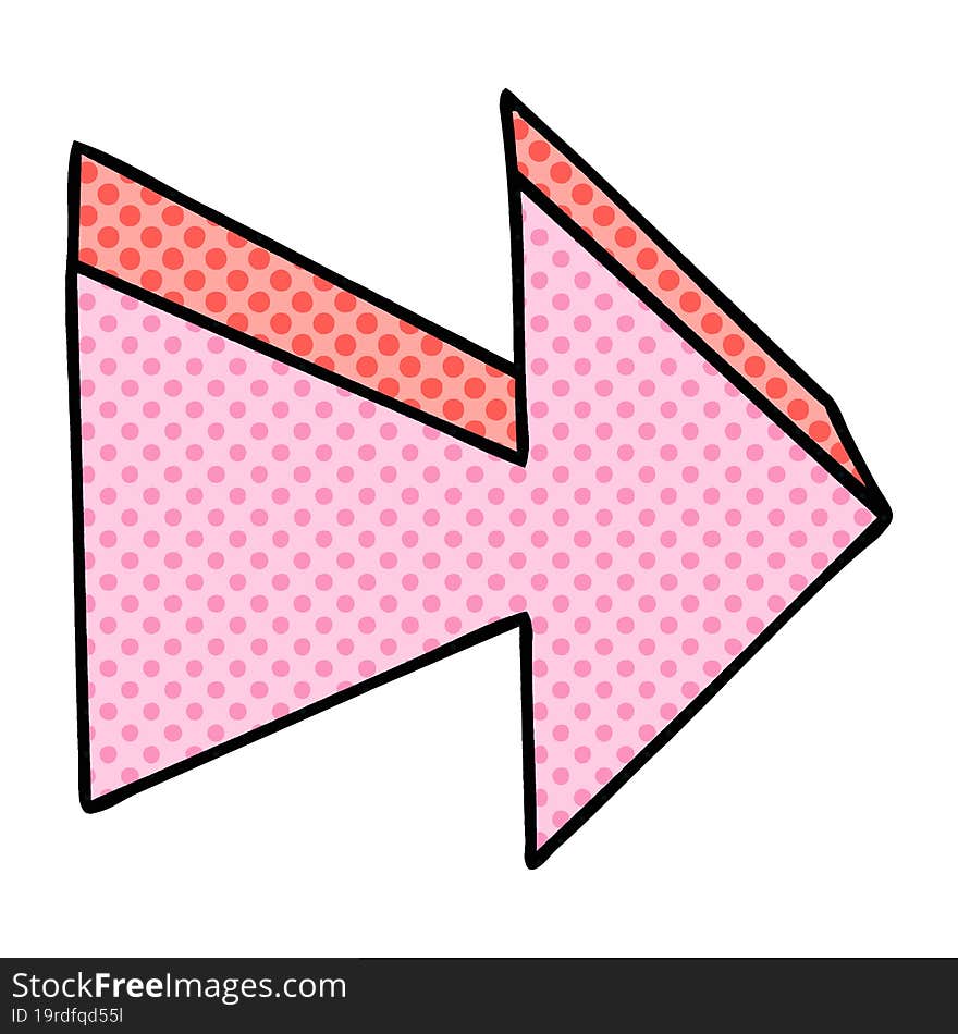 hand drawn quirky cartoon arrow. hand drawn quirky cartoon arrow