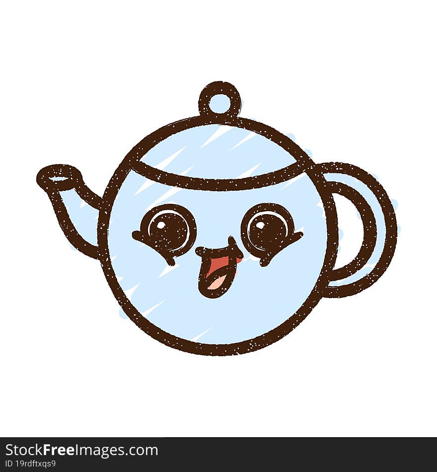 Teapot Chalk Drawing