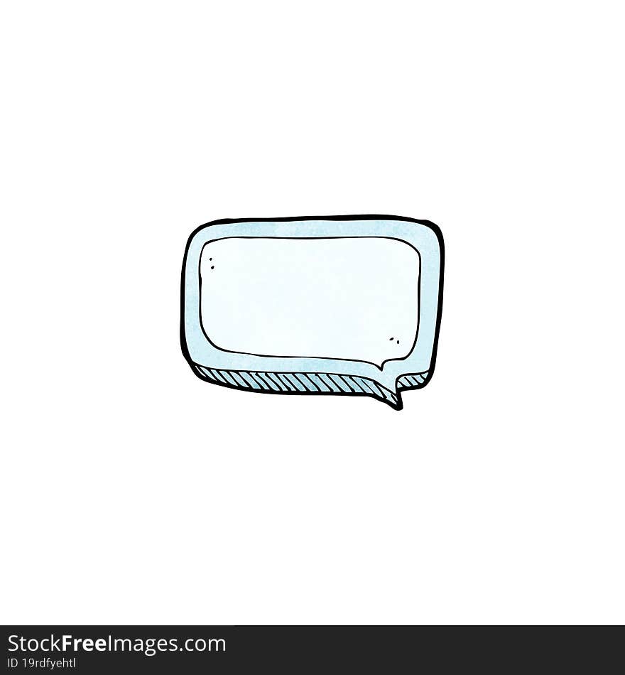 cartoon speech bubble