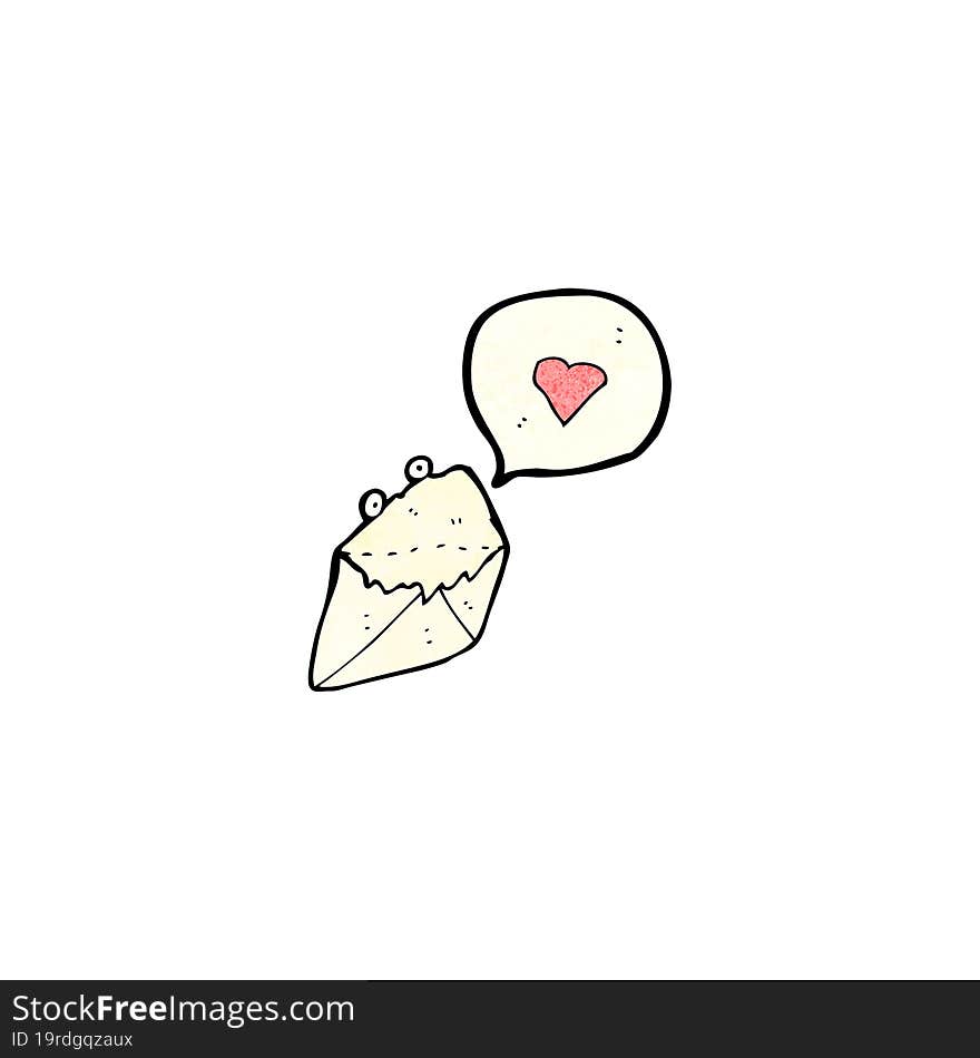 love letter cartoon