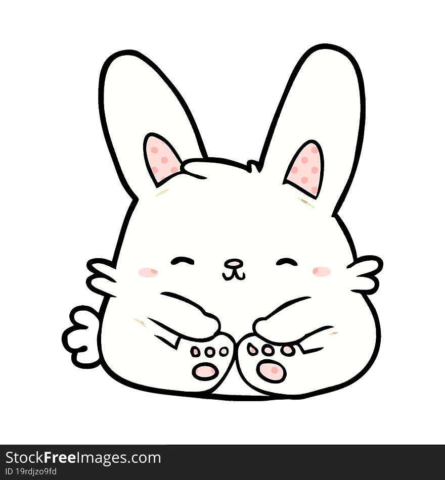 cute cartoon bunny rabbit. cute cartoon bunny rabbit