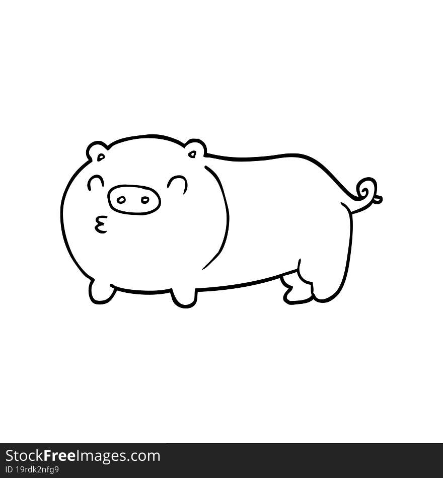 Cartoon Pig