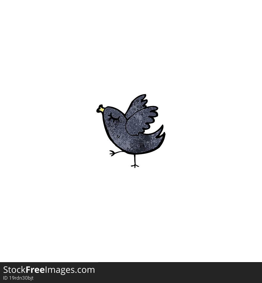 cartoon little bird