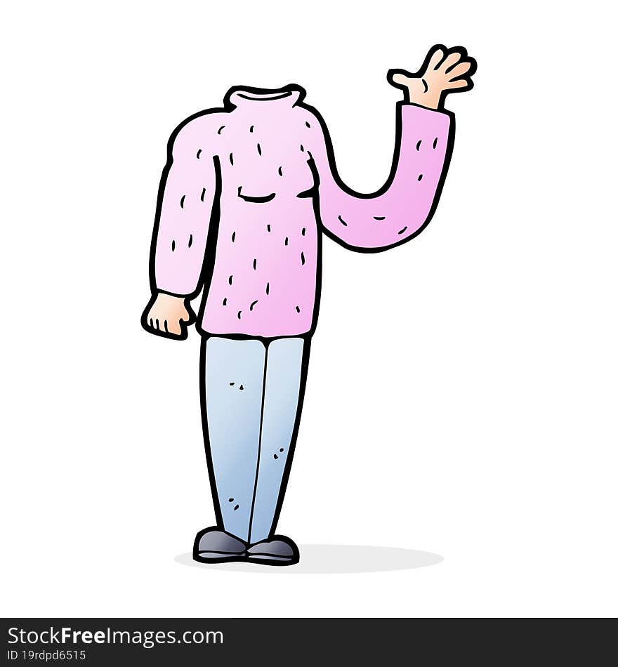 cartoon headless body (mix and match cartoons or add own photo