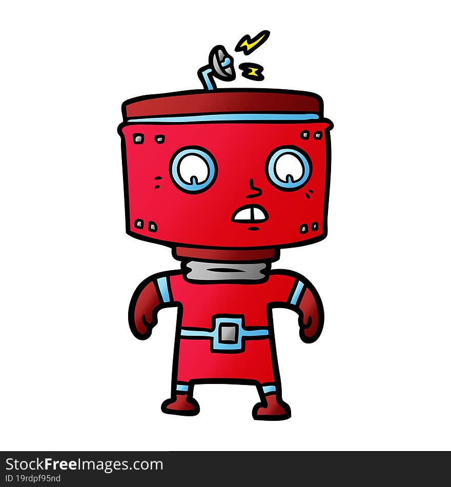 cartoon robot. cartoon robot