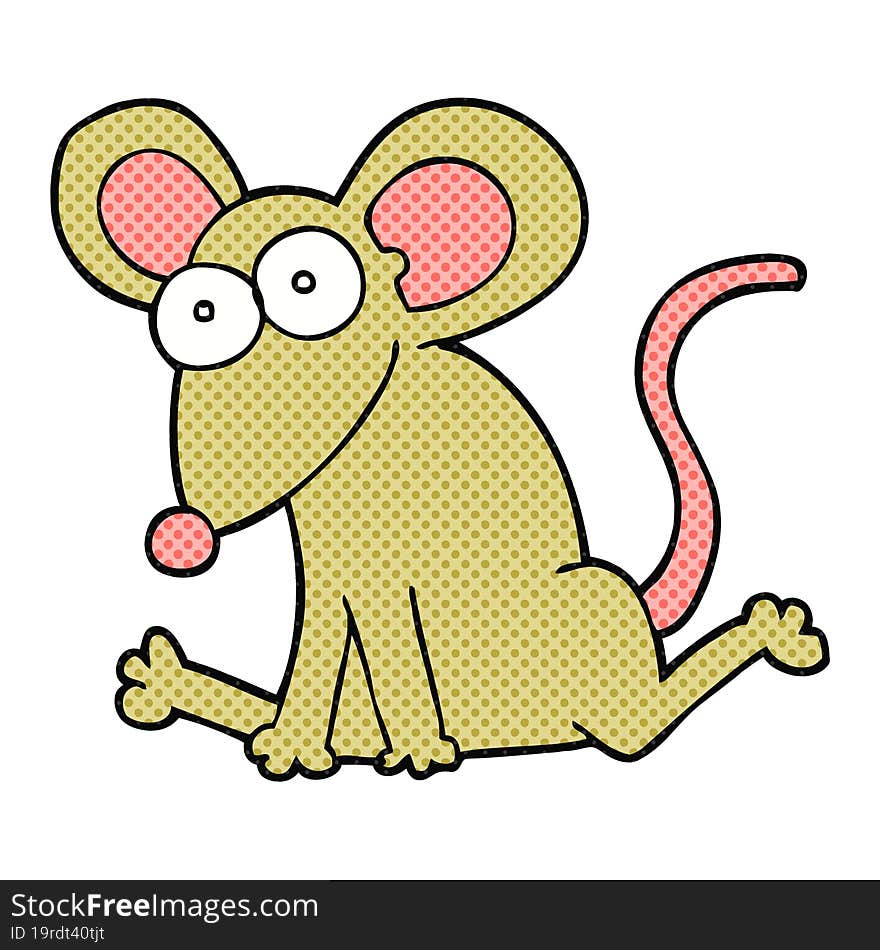 freehand drawn cartoon mouse