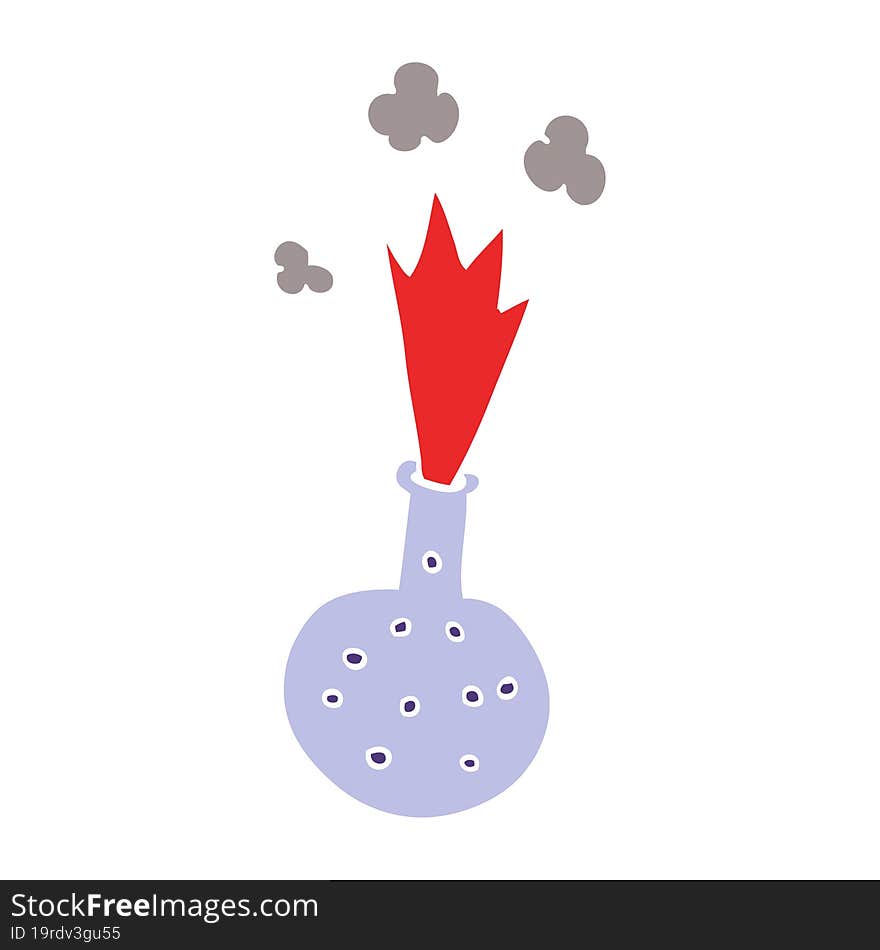 cartoon doodle chemical reaction