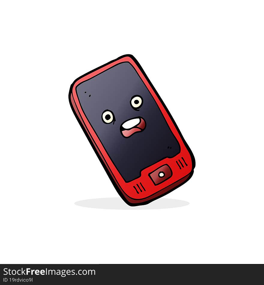 cartoon mobile phone