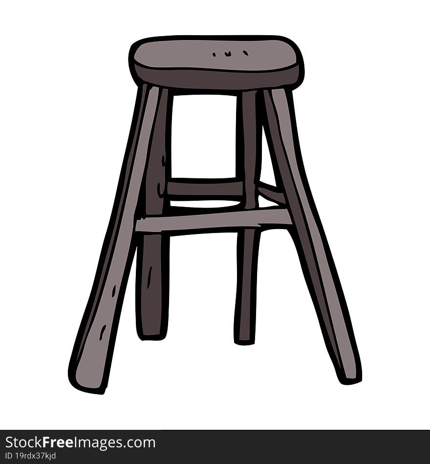 Cartoon Wooden Stool