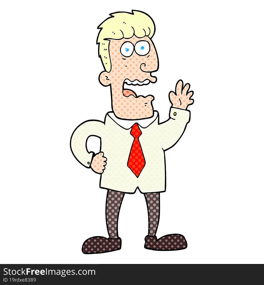 cartoon businessman