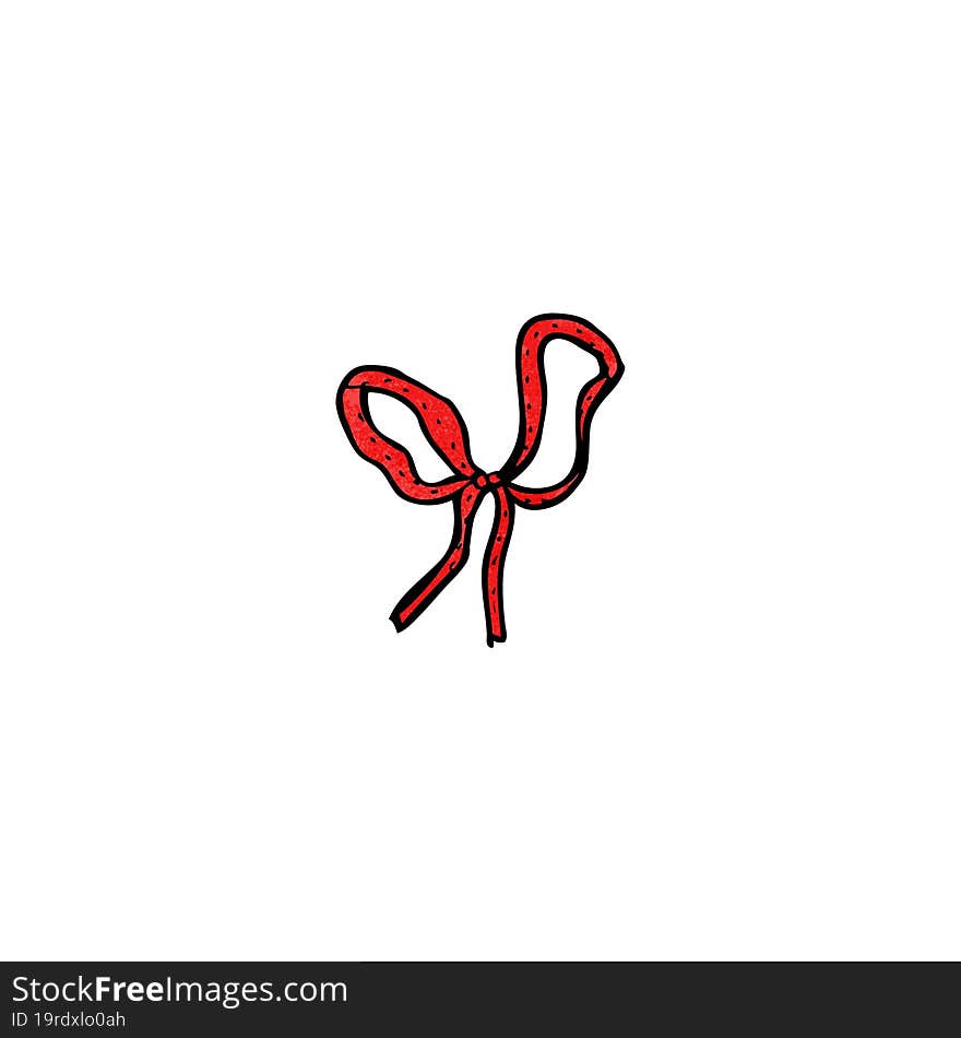 decorative ribbon bow cartoon