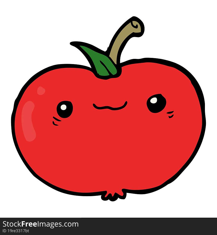 cartoon apple