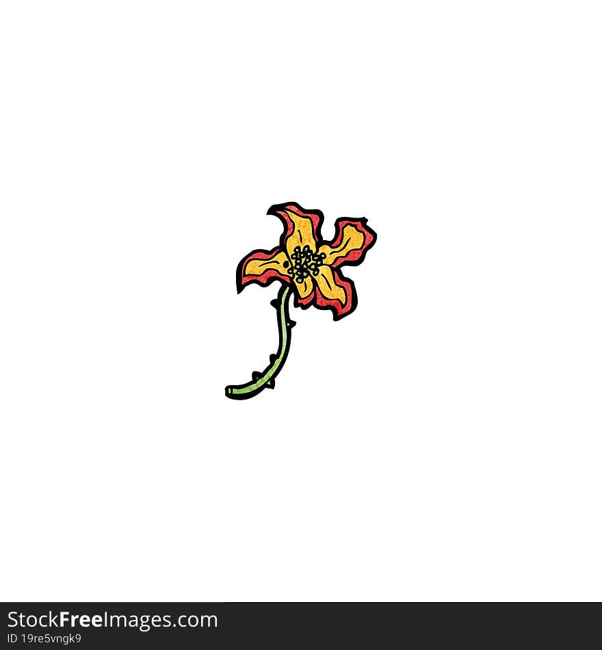 cartoon rare flower