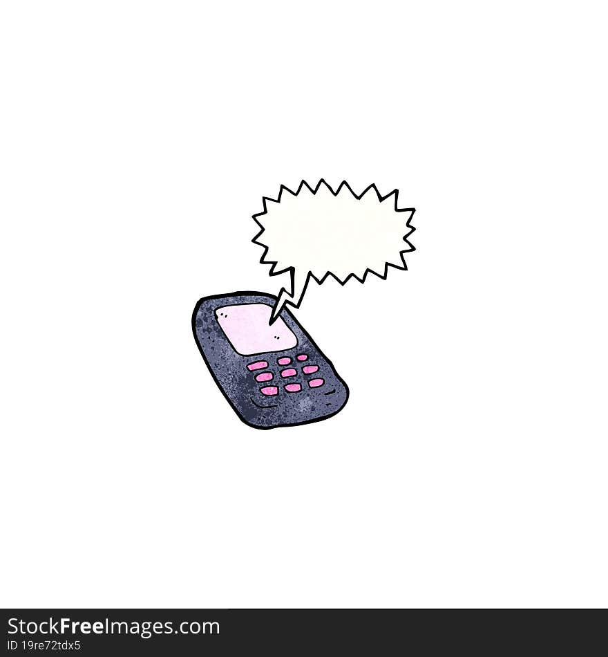 mobile phone cartoon