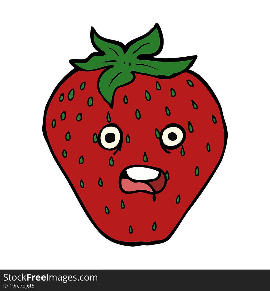 cartoon strawberry